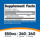 Nutricost Astragalus Root 550 mg 240 Veg Capsules - DailyVita