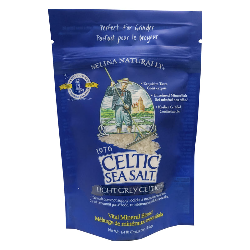 Celtic Sea Salt Light Grey ¼ lb resealable Bag - DailyVita