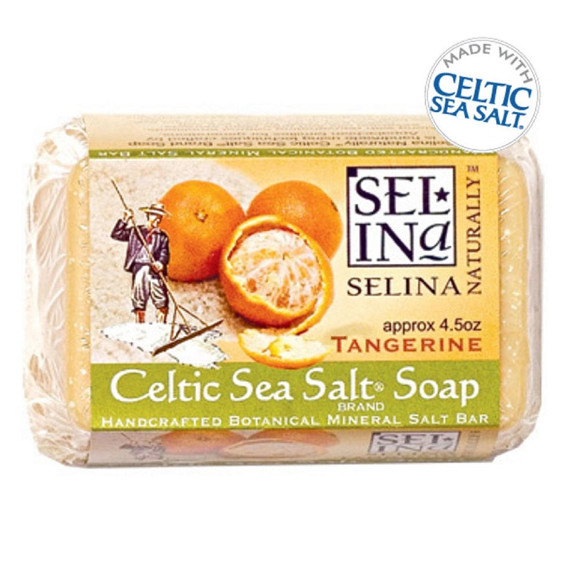 Celtic Sea Salt Handcrafted Mineral Bar Soap - Tangerine - 4.5 oz - DailyVita