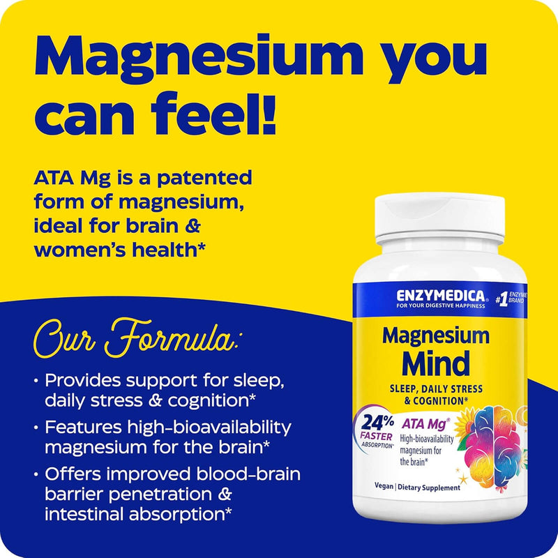 Enzymedica Magnesium Mind 120 Capsules