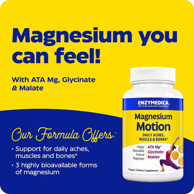 Enzymedica Magnesium Motion 60 Capsules