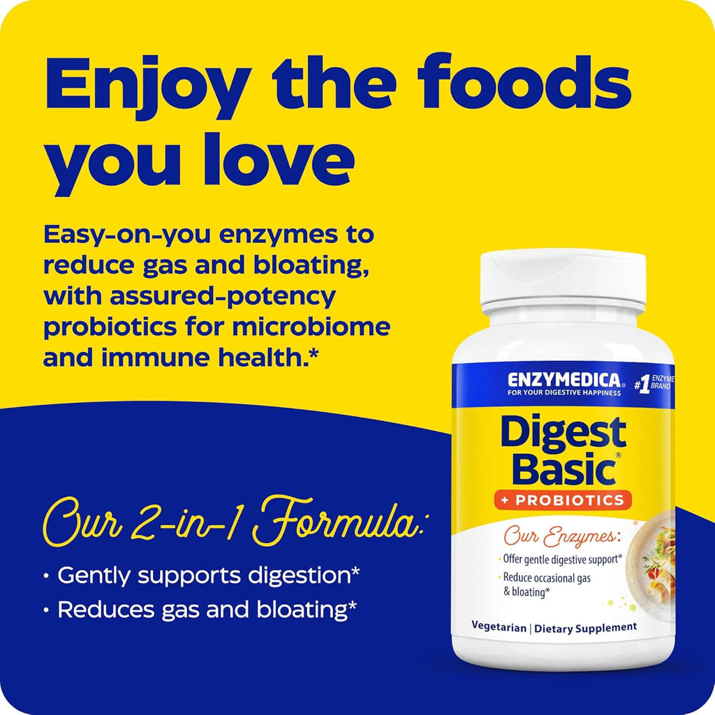 Buy Online Enzymedica Digest Basic Probiotics - 30 Capsules