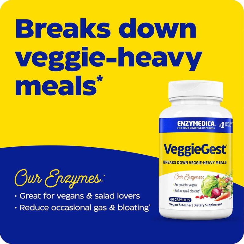 Enzymedica VeggieGest 60 Capsules