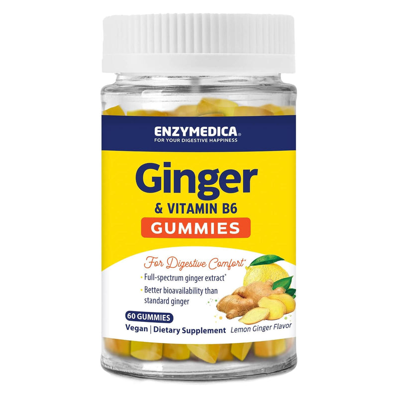 Enzymedica Ginger & vitamin B6 Gummies 60 Gummies