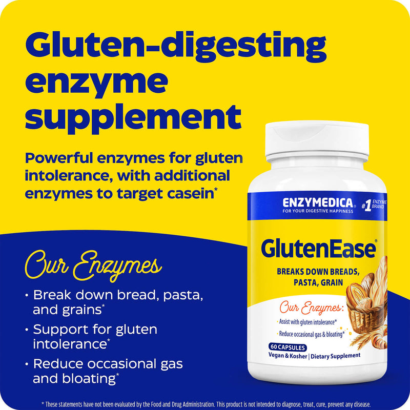 Enzymedica GlutenEase 60 Capsules