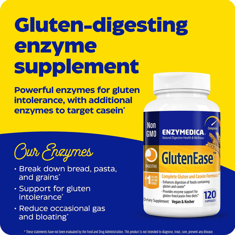 Enzymedica GlutenEase 120 Capsules