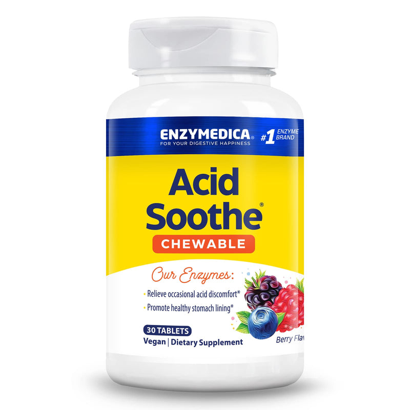 Enzymedica Acid Soothe Chewable Berry 30 Capsules - DailyVita