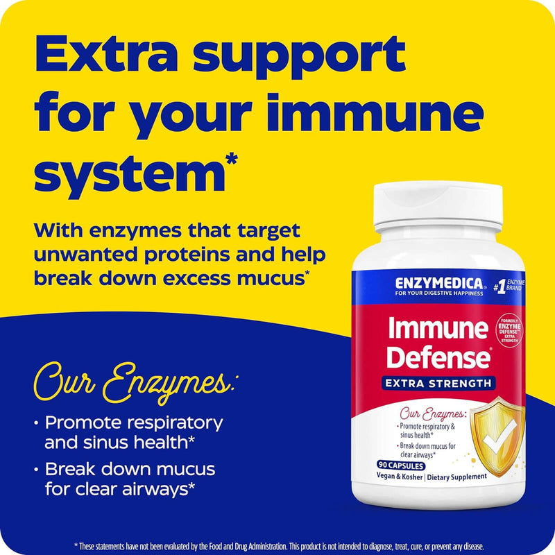 Enzymedica Enzyme Defense Extra Strength 90 Capsules