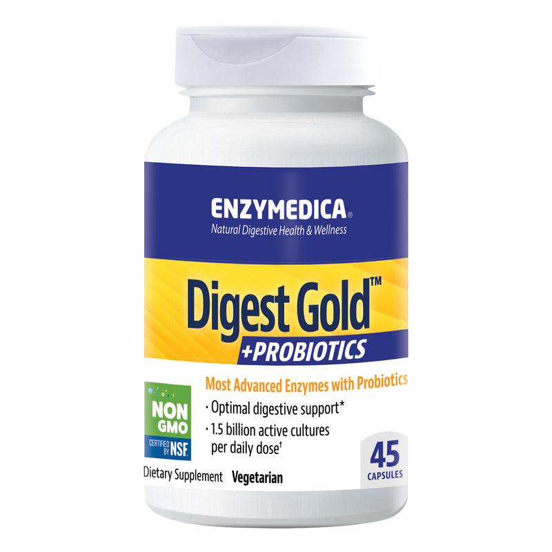 CLEARANCE! Enzymedica Digest Gold + Probiotics 45 Capsules, BEST BY 02/2025