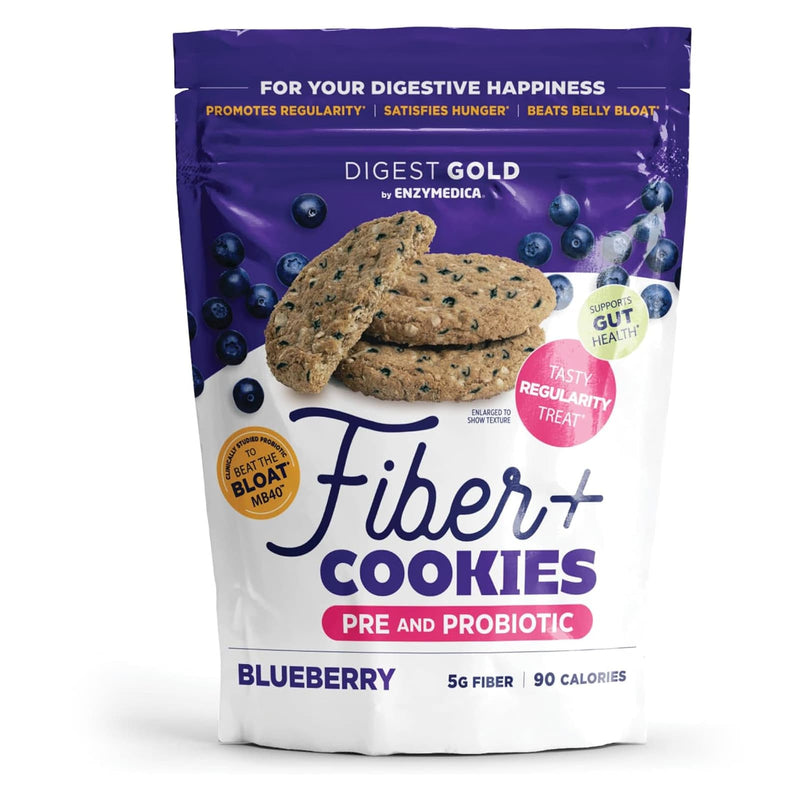 Enzymedica Digest Gold Fiber+ Cookies - Delicious Blueberry - 6 Counts - DailyVita