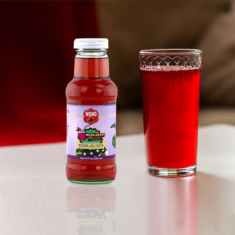 WOHO 100% pure Muscadine Cocktail 12 oz (355 ml) - DailyVita