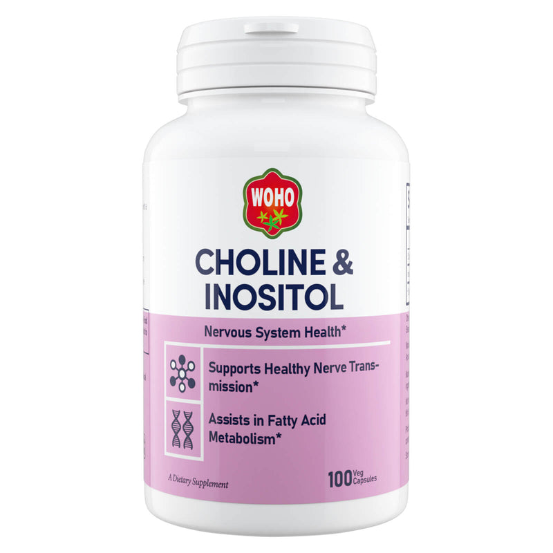Woohoo Natural Choline & Inositol 100 Veg Capsules - DailyVita