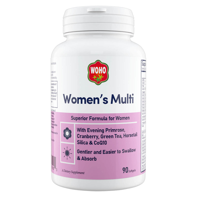 CLEARANCE! Woohoo Natural Women's Multi 90 Softgels, BEST BY 04/2024 - DailyVita