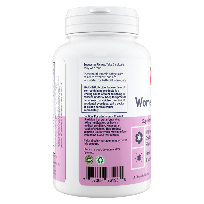 CLEARANCE! Woohoo Natural Women's Multi 90 Softgels, BEST BY 04/2024 - DailyVita