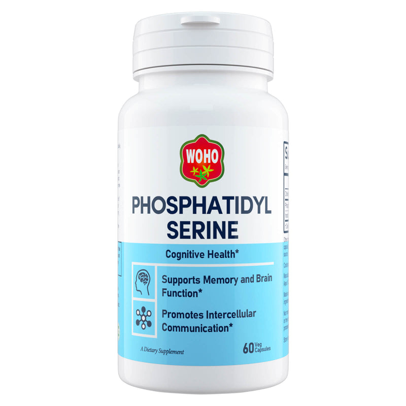 Woohoo Natural Phosphatidyl Serine 100mg 60 Veg Capsules - DailyVita