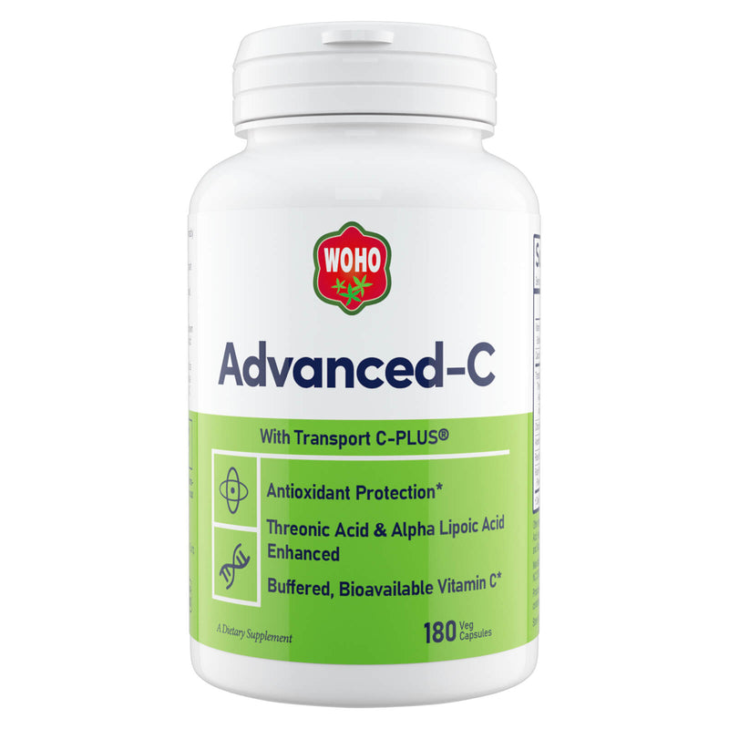 CLEARANCE! Woohoo Natural Advanced-C With Transport C-PLUS 90 Veg Capsules - BEST BY 10/2025 - DailyVita
