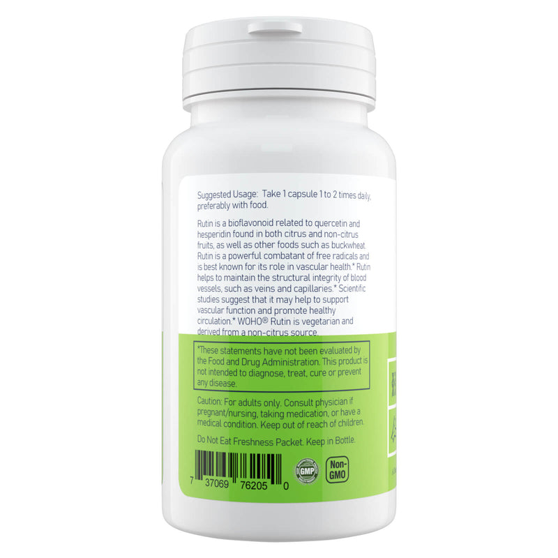 Woohoo Natural Rutin 450 mg 100 Veg Capsules - DailyVita