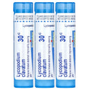 Boiron, Lycopodium, Bloating & Gas Relief, Meltaway Pellets 30C, 3 Tubes, Total 240 Pellets - DailyVita