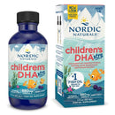 Nordic Children's DHA Xtra liquid berry punch 2 oz for kids brain development and school focus support