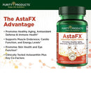 PURITY Products AstaFX® Plus - アスタキサンチン スーパー フォーミュラ - ベジタリアン キャップ 60 粒