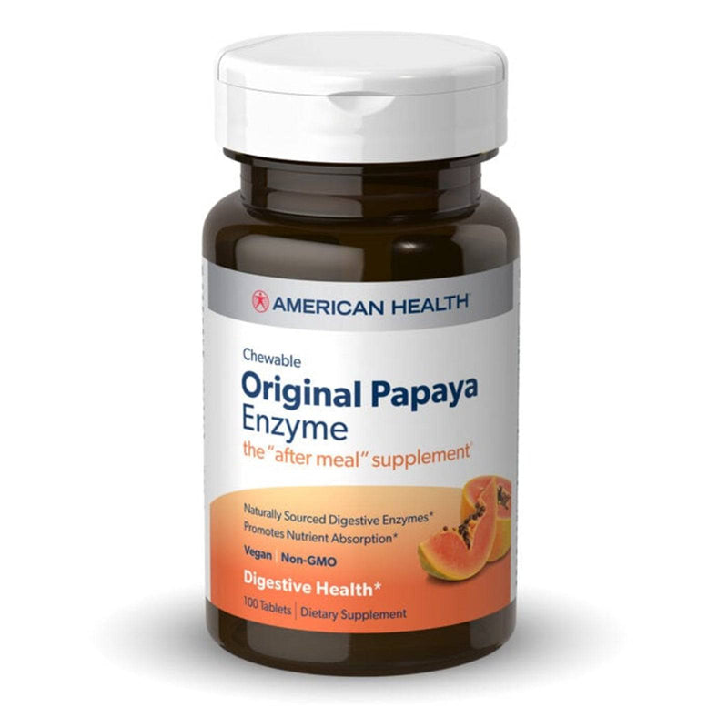 American Health Original Papaya Enzyme - 100 Chewable Tablets