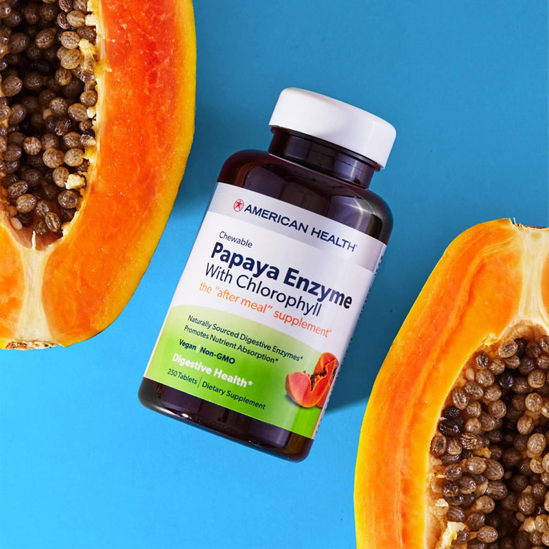 American Health Papaya Enzyme with Chlorophyll - 600 Chewable Tablets