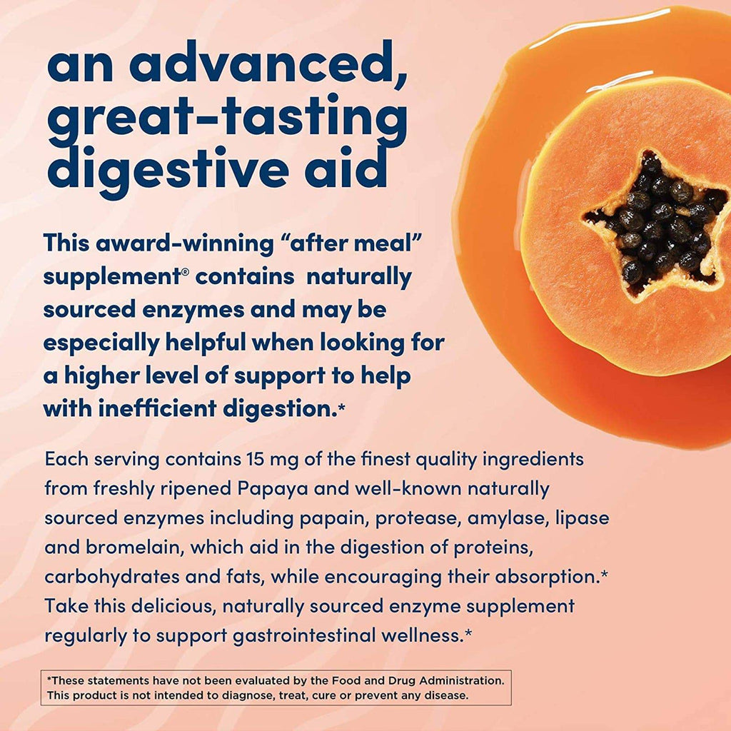 American Health Super Papaya Enzyme Plus - 360 Chewable Tablets - DailyVita