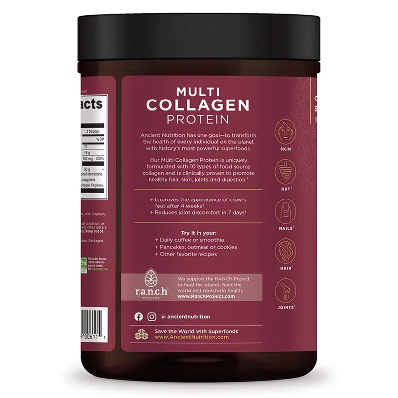 Ancient Nutrition Proteína Multi Colágeno em Pó 454g em Pó