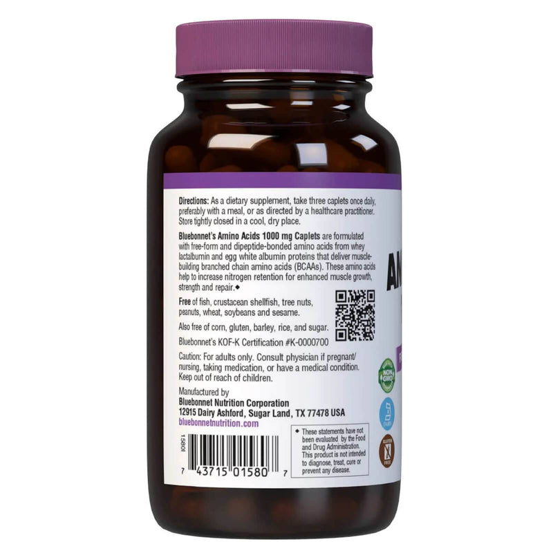 Bluebonnet Amino Acids 1000 mg 90 Caplets