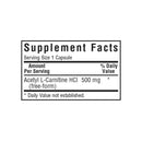 Bluebonnet Acetyl L-Carnitine 500 mg 60 Veg Capsules