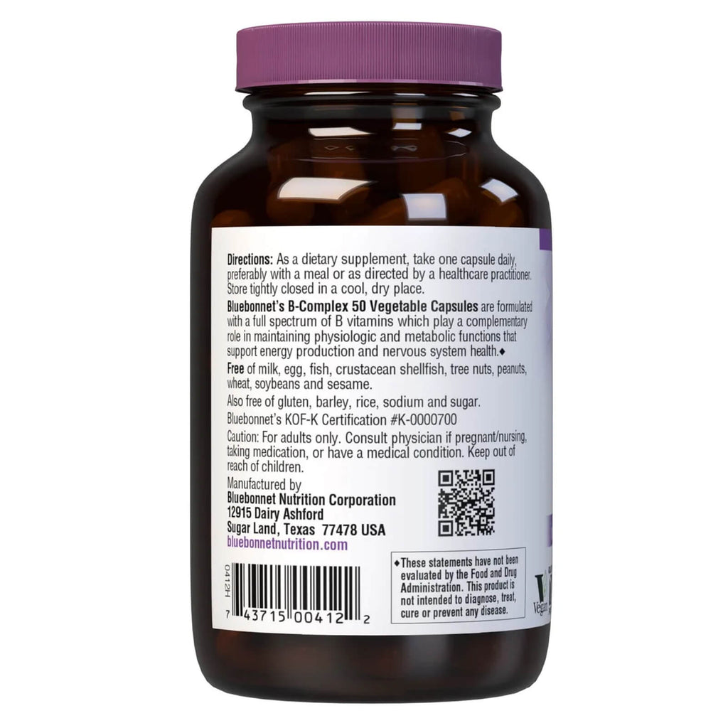 Bluebonnet B-Complex 50 50 Veg Capsules