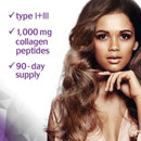 Bluebonnet Beautiful Ally Collagen 1000 mg Type I + III 90 Caplets