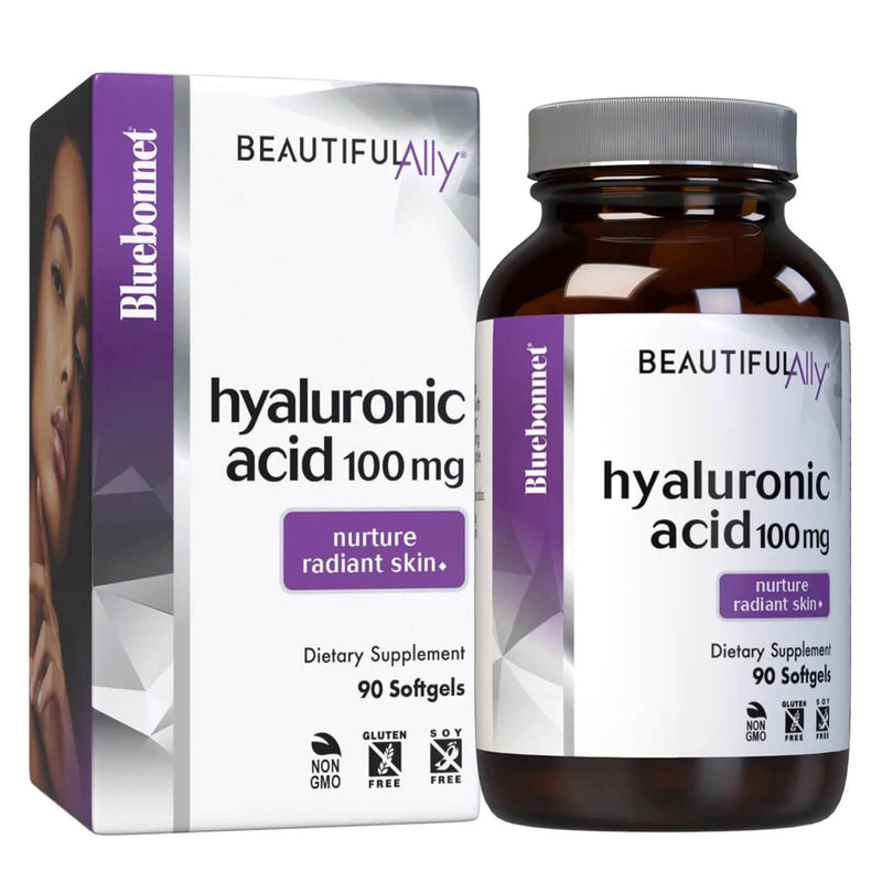 Bluebonnet Beautiful Ally Hyaluronic Acid 100 mg 90 Softgels