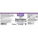 Bluebonnet Beta-Carotene 3750 mcg (25000 IU) 90 Softgels