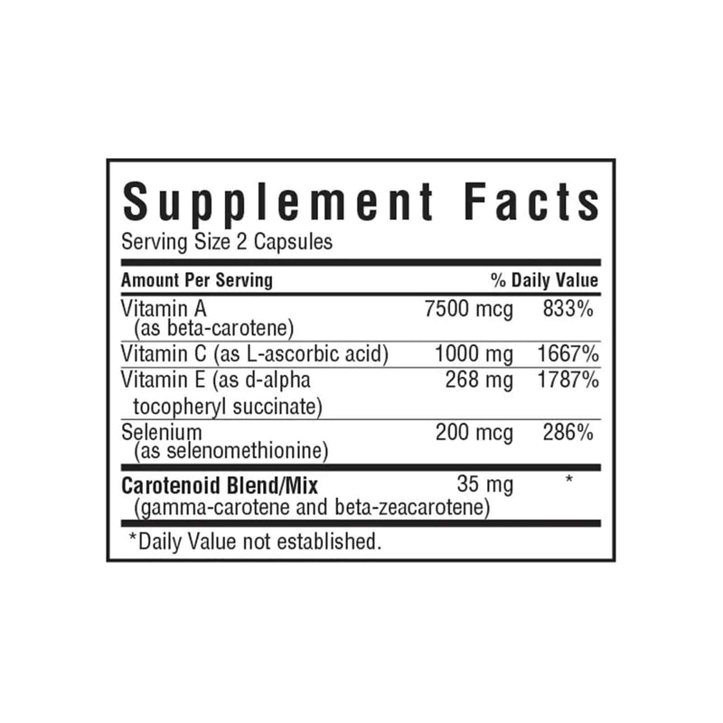 Bluebonnet Beta Carotene C E & Selenium 120 Veg Capsules