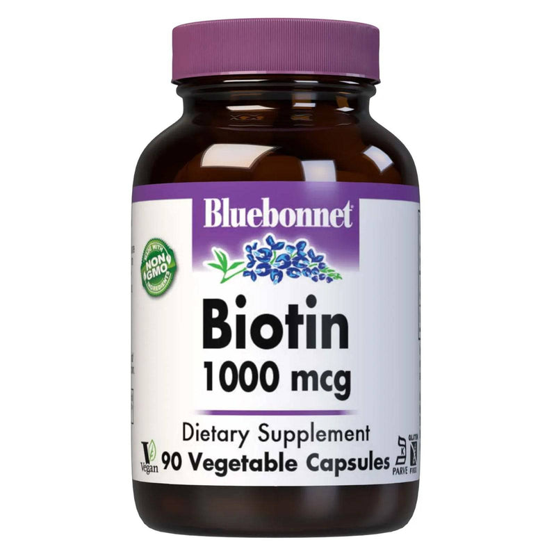 Bluebonnet Biotin 1000 mcg 90 Veg Capsules