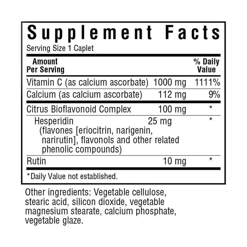 Bluebonnet 缓冲维生素C-1000 mg 180胶囊