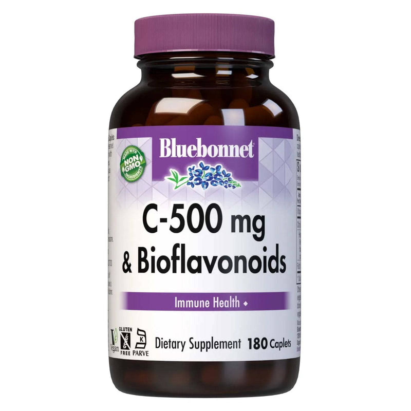 Bluebonnet C-500 mg & Bioflavonoids 180 Caplets