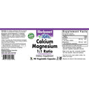 Bluebonnet Calcium Magnesium 1:1 Ratio 90 Veg Capsules
