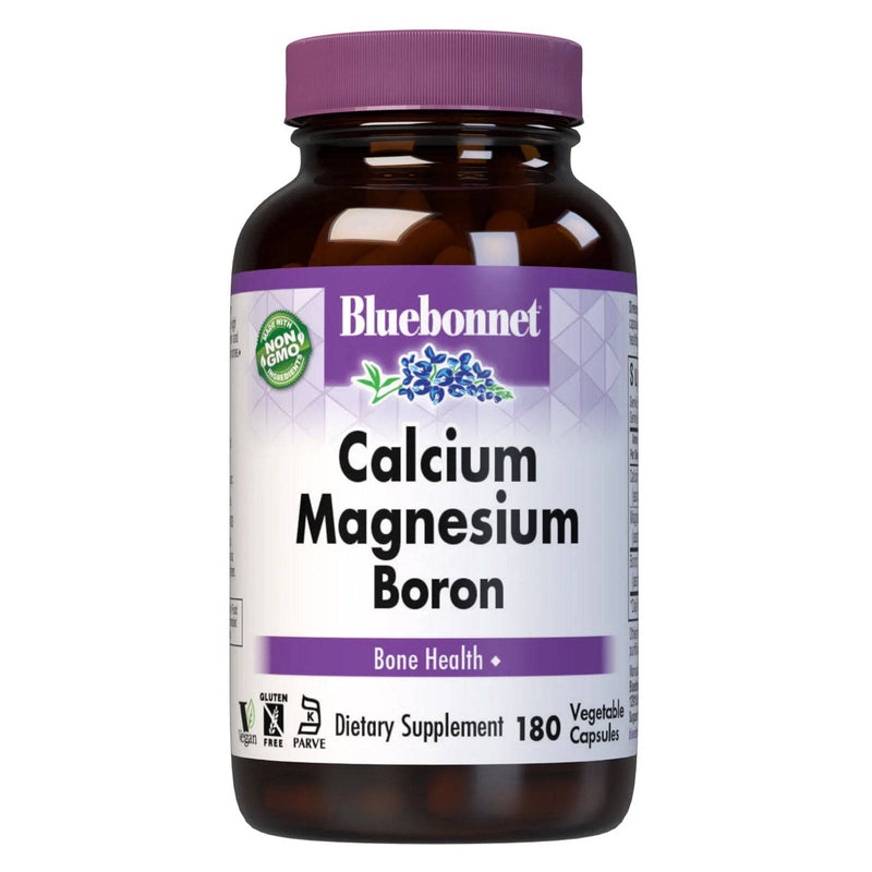 Bluebonnet Calcium Magnesium & Boron 180 Veg Capsules