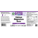 Bluebonnet Calcium Magnesium & Boron 180 Veg Capsules