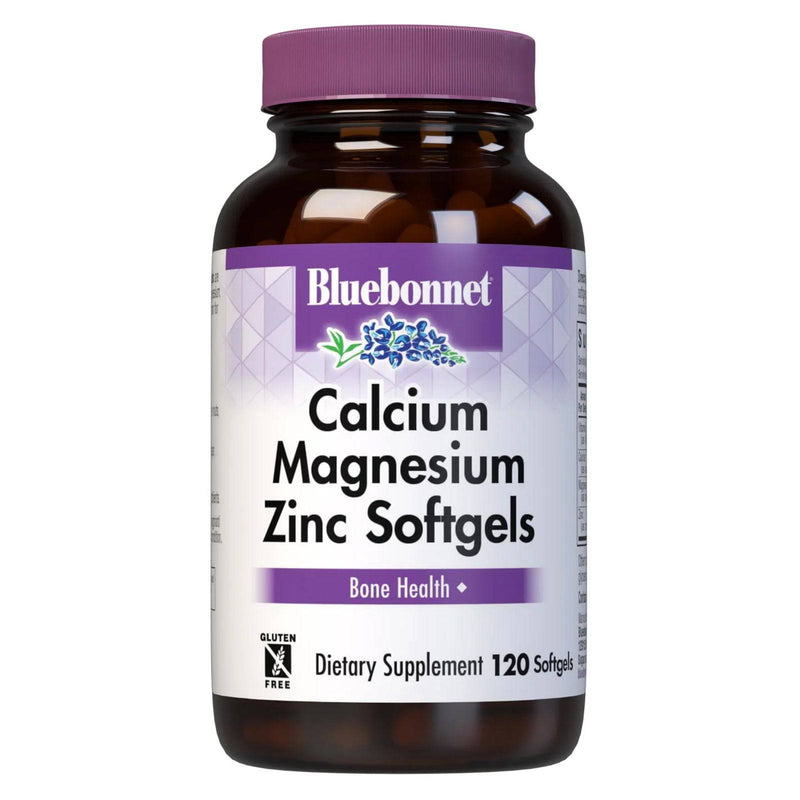 Bluebonnet Calcium Magnesium Zinc & Vitamin D3 120 Softgels