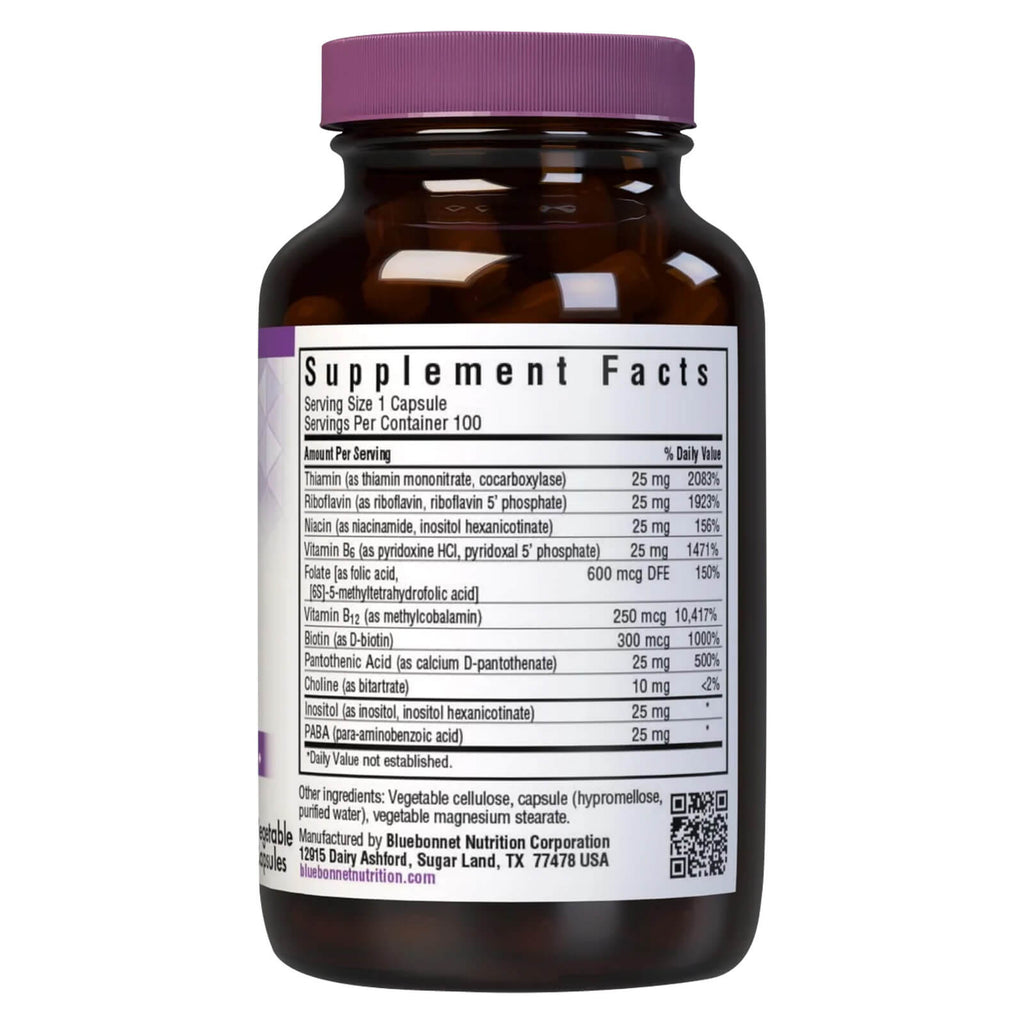 Bluebonnet Cellular Active Coenzyme B-Complex 100 Veg Capsules