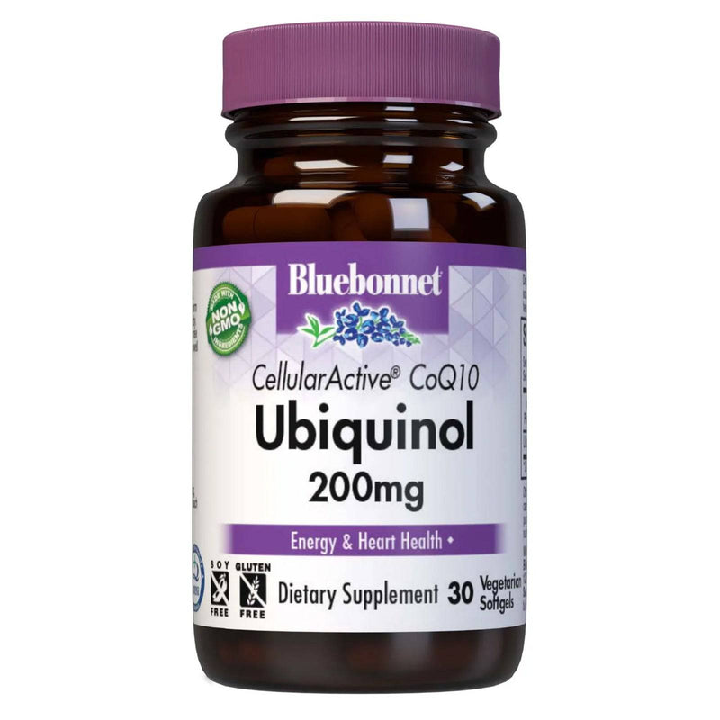 Bluebonnet Cellular Active CoQ10 Ubiquinol 200 mg 30 Vegetarian Softgels
