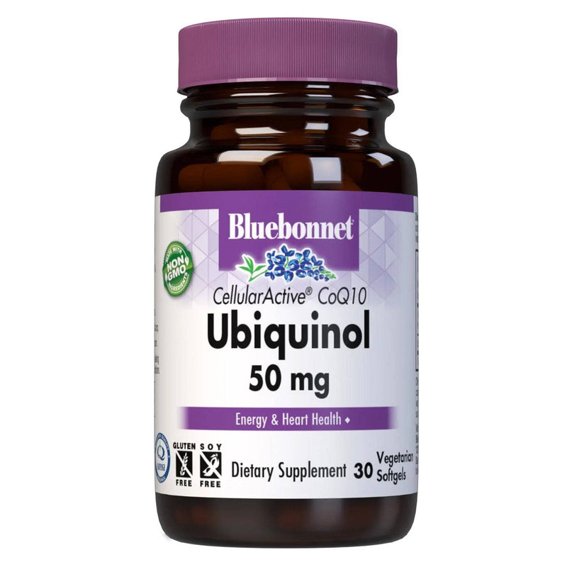 Bluebonnet Cellular Active CoQ10 Ubiquinol 50 mg 30 Vegetarian Softgels