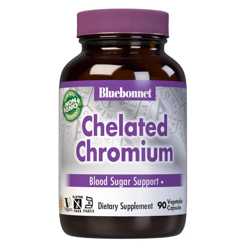 Bluebonnet Chelated Chromium 200 mcg 90 Veg Capsules