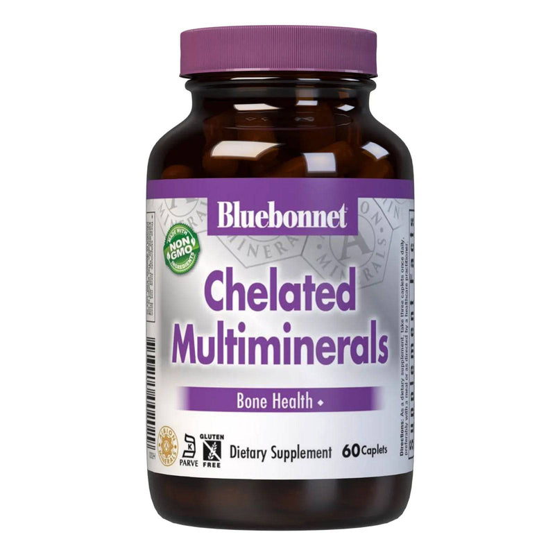 Bluebonnet Chelated Multi Minerals (with Iron) 60 Caplets