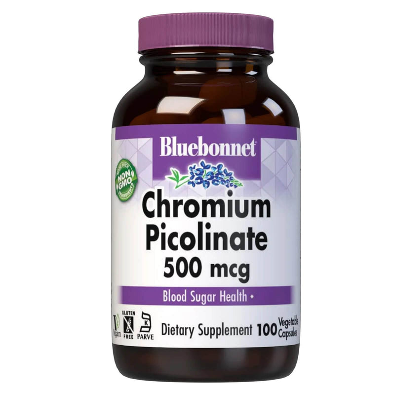 Bluebonnet Chromium Picolinate 500 Mcg 100 Veg Cápsulas