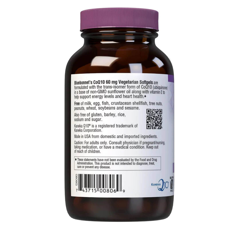 Bluebonnet CoQ10 60 mg 90 Vegetarian Softgels