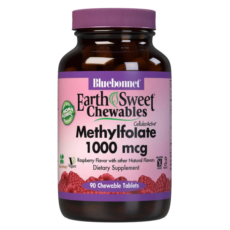 Bluebonnet Earth Sweet Cellular Active Methylfolate 1000 mcg 90 Tablets